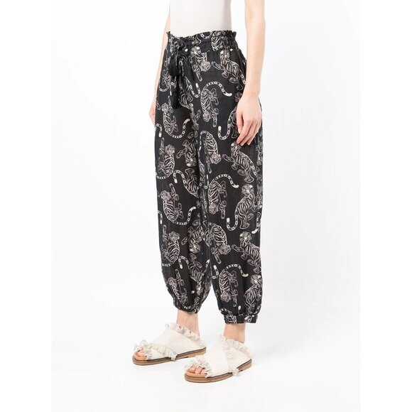 Solid & Striped The Prem Pants Tigers Animal Print Black